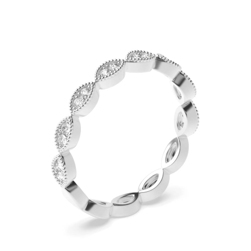Prong Setting Round Diamond Full Eternity Ring | Abelini London