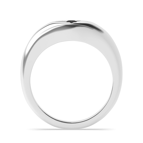 Pave Setting Round Contemporary charm Black Diamond Rings