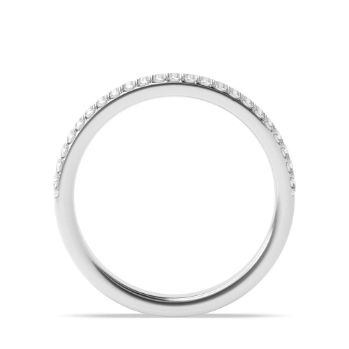 4 Prong Round Exquisite Moissanite Eternity Engagement Rings