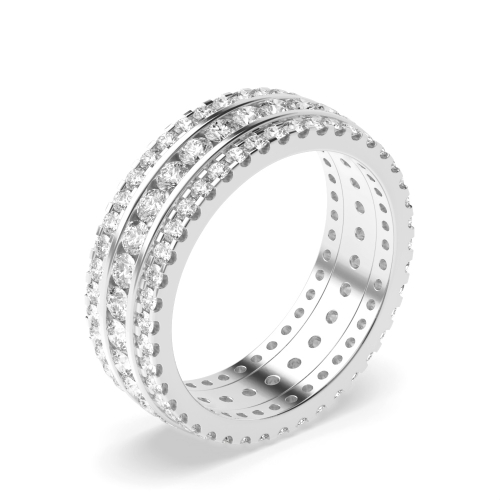 Buy Pave Setting Round Diamond Full Eternity Ring - Abelini