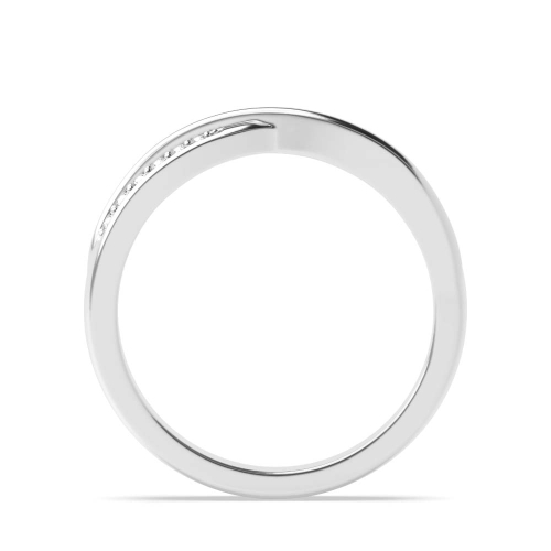 4 Prong Round Dawn mosaic Moissanite Eternity Diamond Rings
