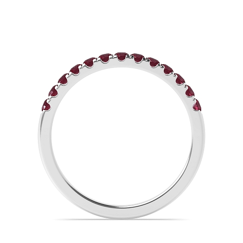 4 Prong Round Wishbone classic Ruby Diamond Rings