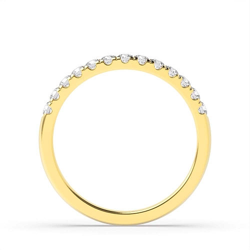 4 Prong Round Yellow Gold Wishbone classic Diamond Rings