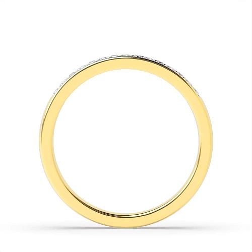 Channel Setting Princess/Baguette Yellow Gold classic alternate Diamond Rings