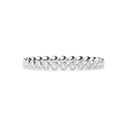 Bezel Setting Round Full Eternity Wedding Band