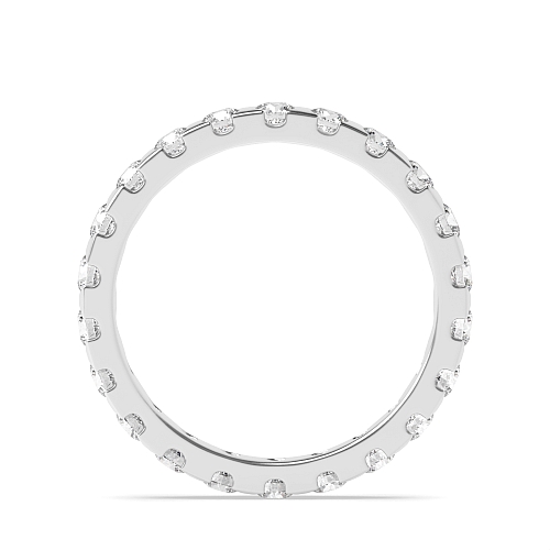 Flush Setting Round White Gold Myst Full Eternity Diamond Rings