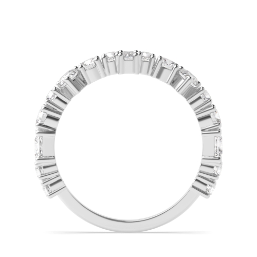 4 Prong Round Half Eternity Diamond Ring