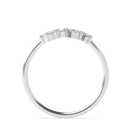 4 Prong Oval Platinum Eternity Diamond Ring