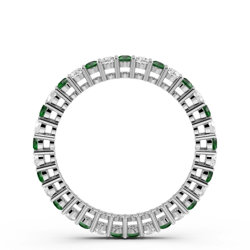 4 Prong Round And diamond Lab Grown Eternity Diamond Rings