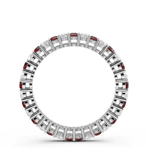4 Prong Round And diamond Lab Grown Eternity Diamond Rings