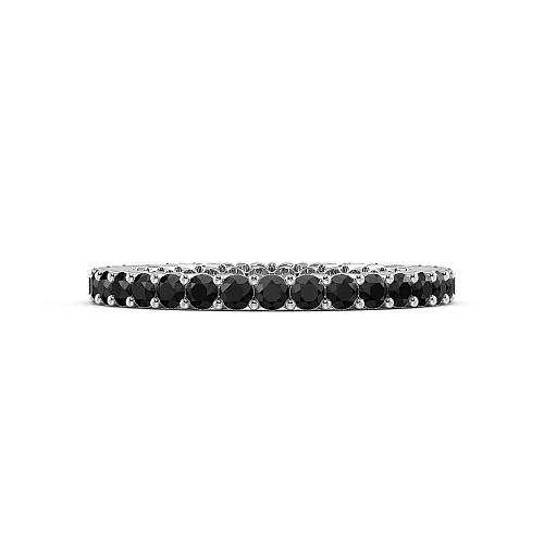 4 Prong Round and Black Eternity Diamond Rings