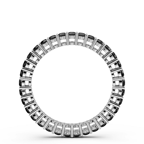 4 Prong Round and Black Eternity Diamond Rings