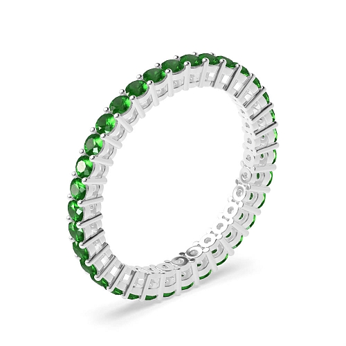 4 Prong Round and Emerald Diamond Rings
