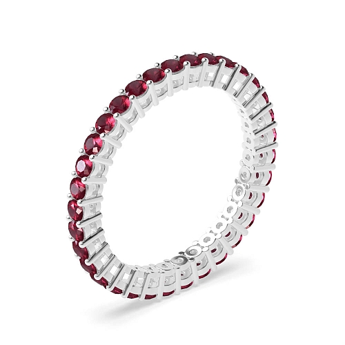 4 Prong Round and Ruby Diamond Rings