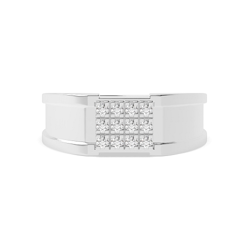 4 Prong Round Luminance cascade Lab Grown Diamond Rings