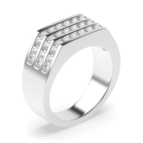 Buy Channel Setting Round Diamond Eternity Ring - Abelini