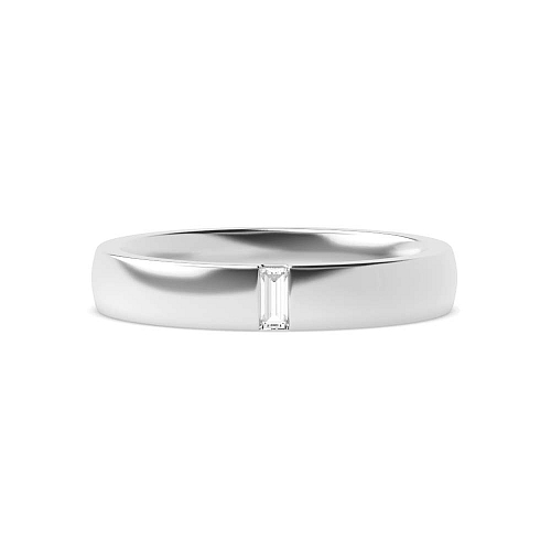 Flush Setting Baguette Court profile Wedding Rings & Bands