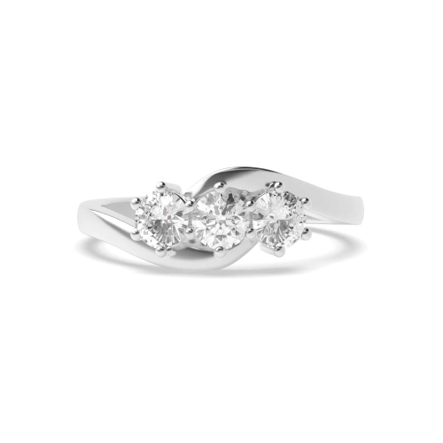 4 Prong Round Delicate kissing Engagement Rings