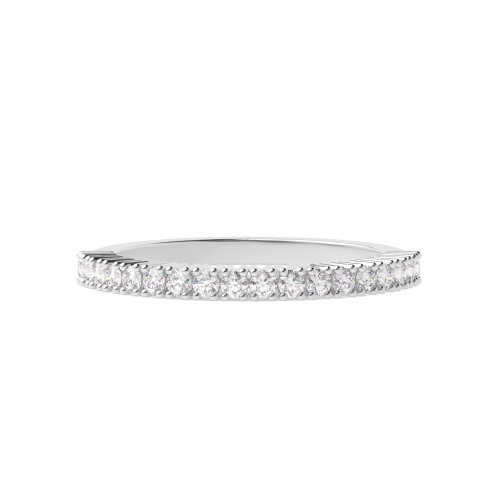 4 Prong Round Radiant silence Eternity Diamond Rings