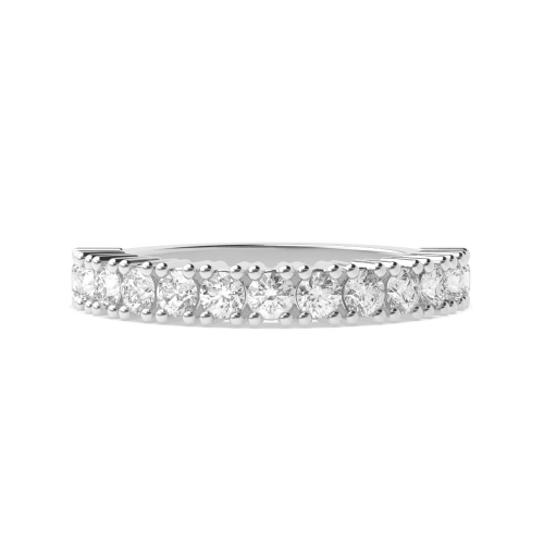 4 Prong Round Platinum Radiant silence Eternity Diamond Rings