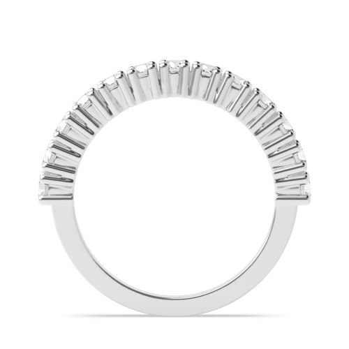 4 Prong Round Platinum Radiant silence Eternity Diamond Rings