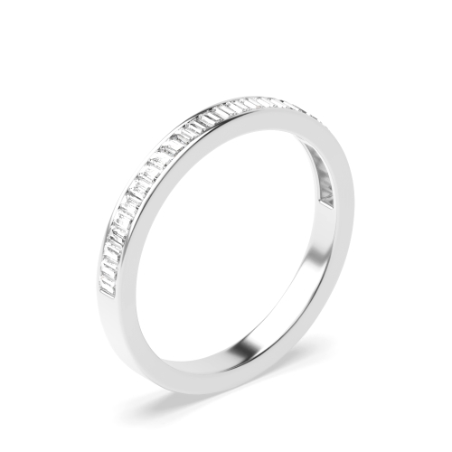 2.5mm to 3.5mm - Half Eternity Channel Setting Baguette Lab Grown Diamond Ring