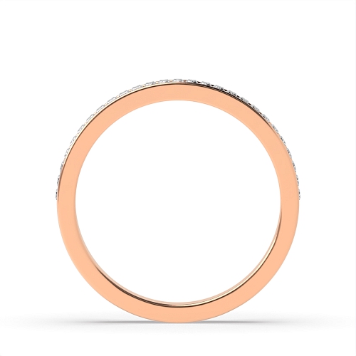 Channel Setting Baguette Rose Gold classic luxe Half Eternity Diamond Rings