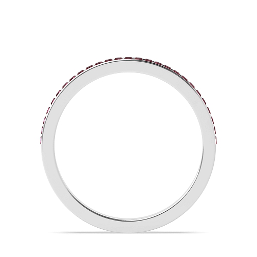 Channel Setting Baguette classic luxe Ruby Diamond Rings