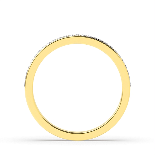 Channel Setting Baguette Yellow Gold classic luxe Band Diamond Rings