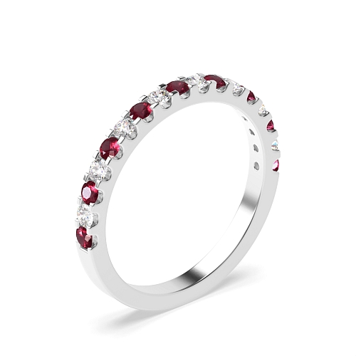 4 Prong Round Alternate diamond and Lab Grown Diamond Rings