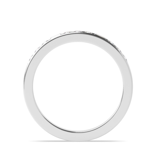 Channel Setting Round/Baguette Shimmer Diamond Rings