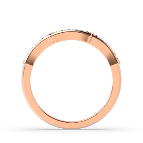 4 Prong Round Rose Gold Dawn radiance Diamond Rings