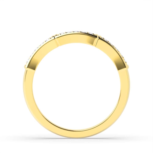 4 Prong Round Yellow Gold Dawn radiance Diamond Rings
