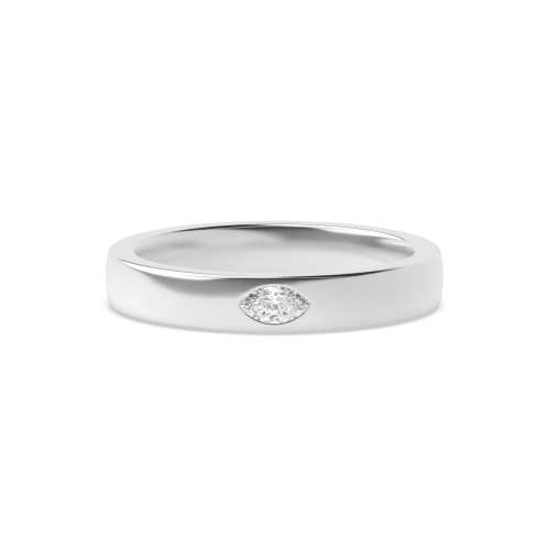 Flush Setting Marquise Soloshine Diamond Rings