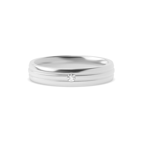 Flush Setting Round Cipherbox Diamond Rings