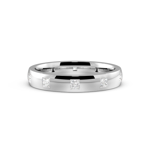 Flush Setting Princess Soleilcharm Diamond Rings