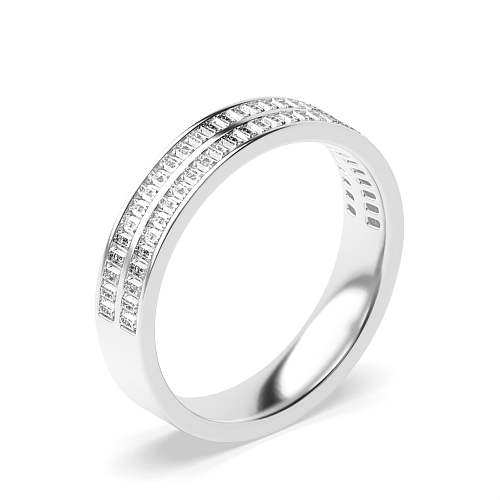 Channel Setting Baguette 2 row Diamond Rings