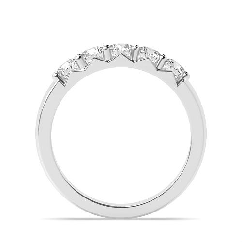 4 Prong Round Twilight bands Moissanite Diamond Rings