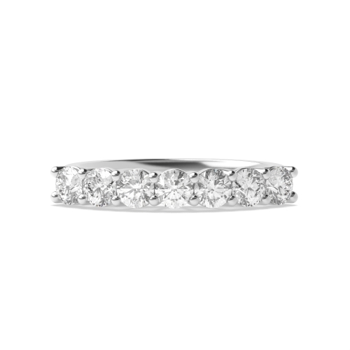 Round Ether cascade Seven Stone Diamond Rings