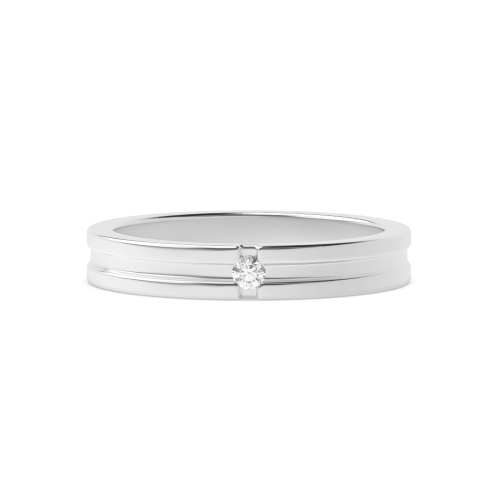Channel Setting Round Celestial bands Diamond Rings