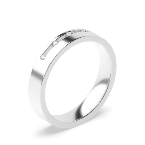 Channel Setting Round Twilight radiance Diamond Rings