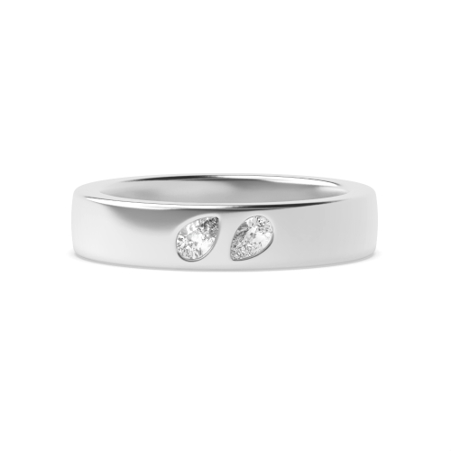 Prong Pear Ether whisper Diamond Rings