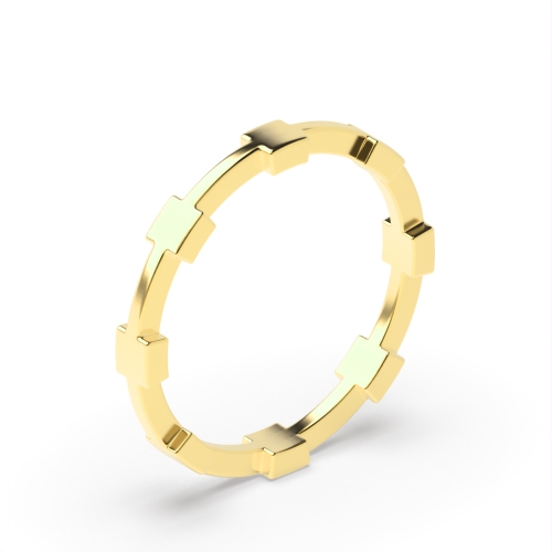 Yellow Gold Contemporary Wedding Rings & Bands