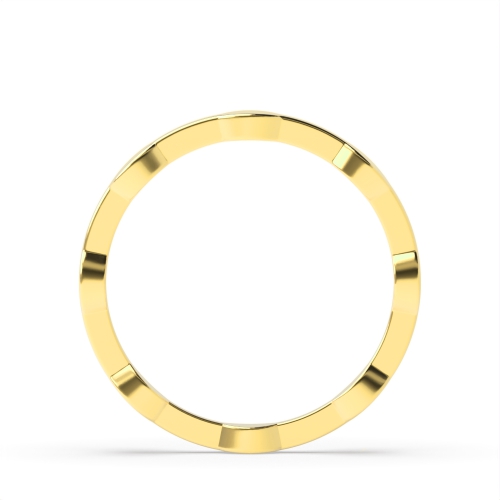 Yellow Gold Carved Wedding Rings & Bands