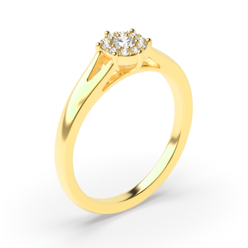 Buy Prong Setting Round Diamond Ring | Abelini  - Abelini