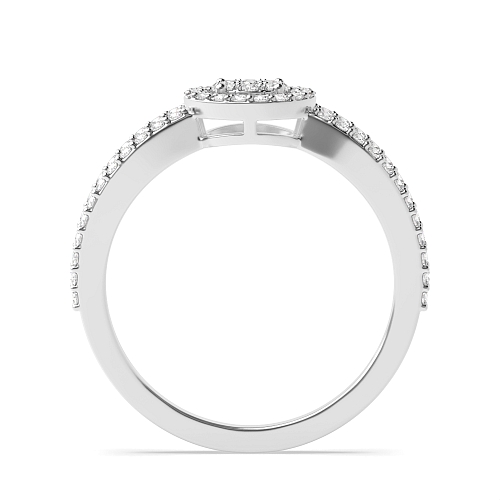 4 Prong Round Solar dance Moissanite Engagement Rings