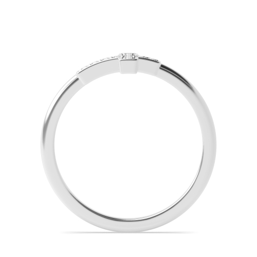 Pave Setting Round Radiance dance Moissanite Engagement Rings
