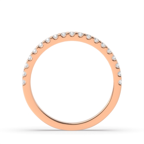 Channel Setting Round Rose Gold Spectra dance Eternity Engagement Rings