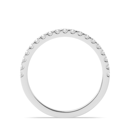 Channel Setting Round Spectra dance Moissanite Eternity Engagement Rings