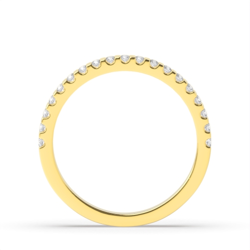 Channel Setting Round Yellow Gold Spectra dance Eternity Engagement Rings
